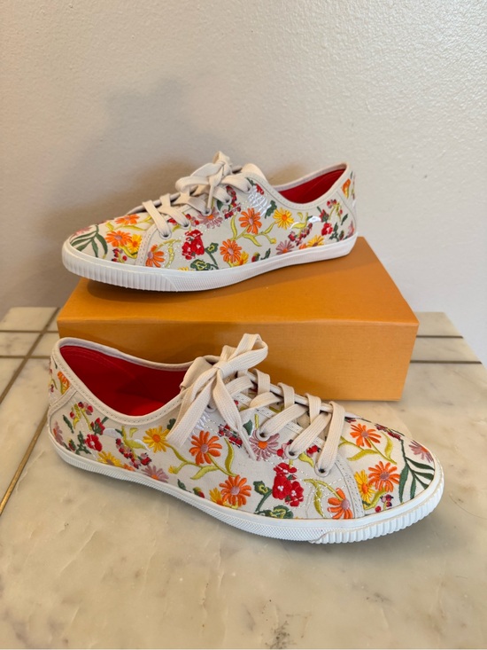 kate spade Shoes - kate spade Tennison Floral Embroidered Canvas Sneakers
